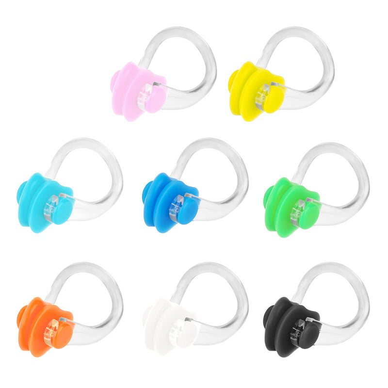 SAVITA Swimming Ear Plug and Nose Clip Set Reusable Waterproof Ear Nose Protector 8 colors - BeesActive Australia