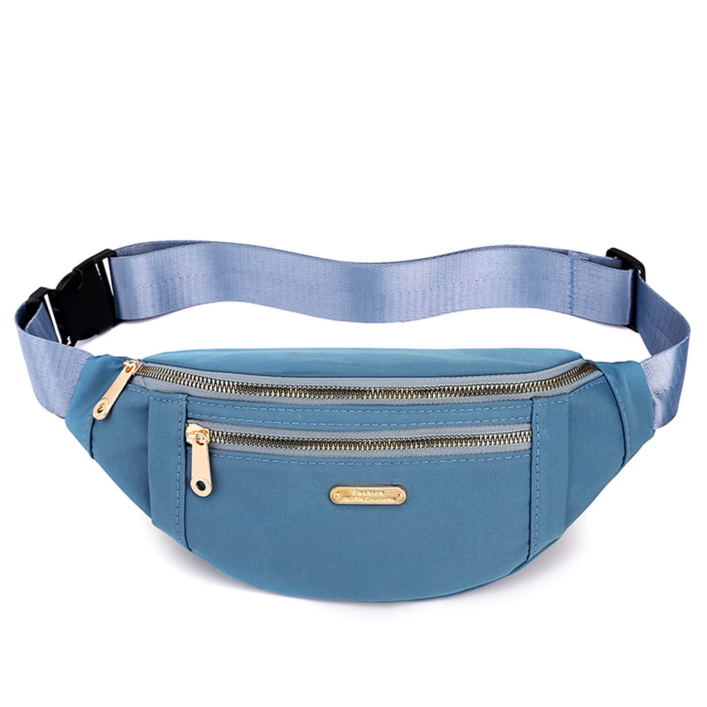 Fanny Pack, Waist Pack for Women, Waterproof Waist Bag for Running Sports Travel Blue - BeesActive Australia