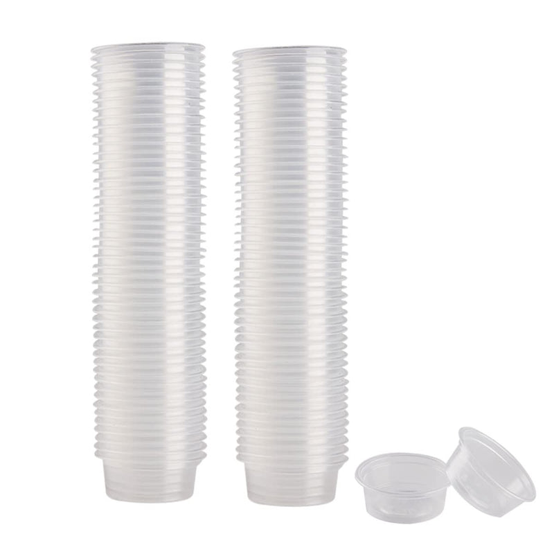 QIHYCUF 100 pcs Small Gecko Food and Water Cups Plastic Reptile Feeding Bowls Ledge Accessories for Crested Gecko Lizards Small Pets, 0.5 oz - BeesActive Australia