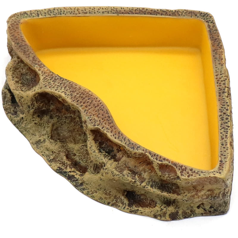 Reptile Feeder Resin Bowl Amphibian Reptile Bowl for Reptile Lizard Gecko Bearded Dragon Turtle - BeesActive Australia