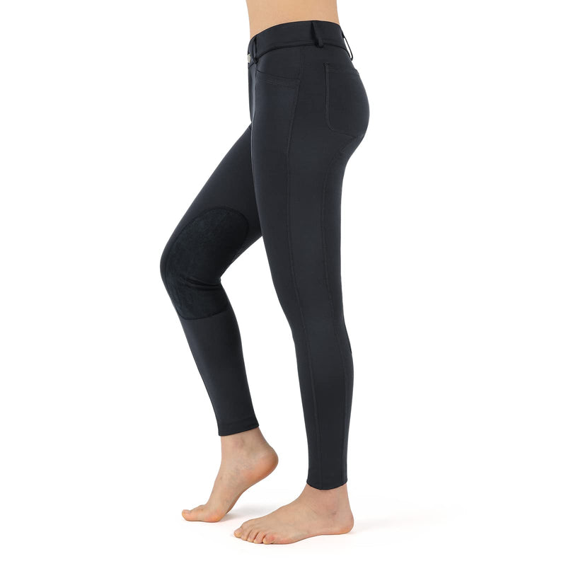 beroy Horse Riding -Pants Women Equestrian-Breeches - Ladies Training Horseback Riding Tights Full Seat Silicone Pockets 01black Small - BeesActive Australia