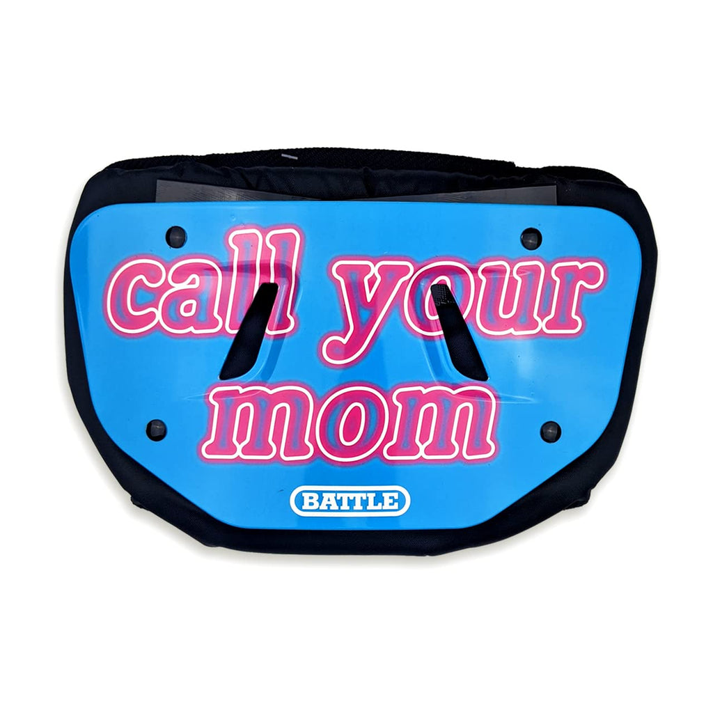 Battle Sports Call Your Mom Chrome Football Back Plate for Adults - BeesActive Australia