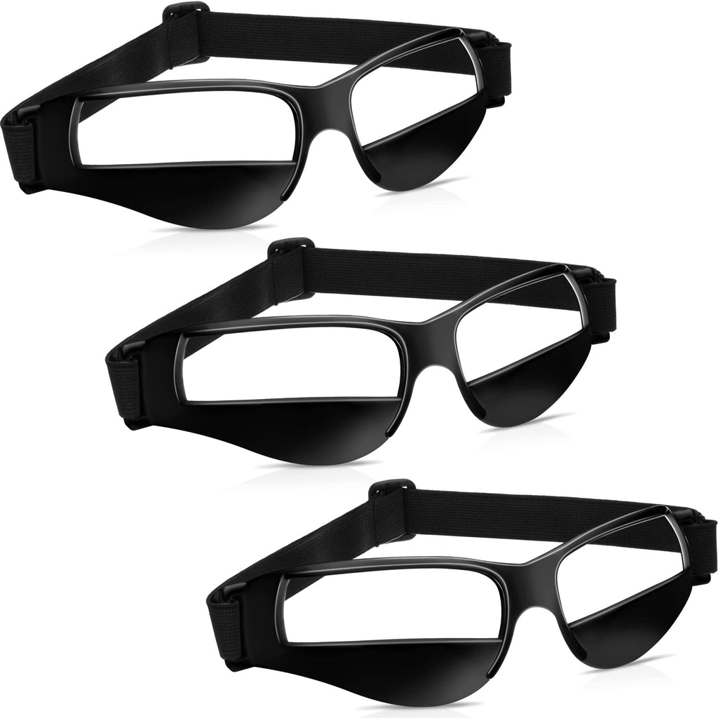 3 Pack Sports Dribble Specs Basketball Black Goggles Dribbling Aids Adjustable Dribbling Glasses Basketball Training Equipment for Youth Kids Teenagers Adult Player - BeesActive Australia