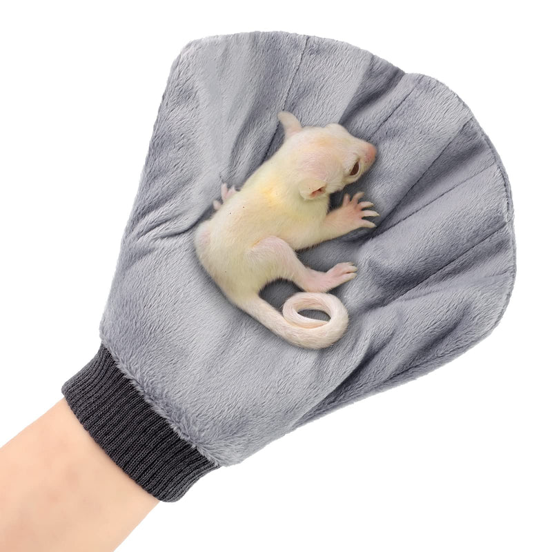 Sugar Glider Bonding Mitt, Calming Sleeping Glove for Small Animals Hedgehog Hamster Anti Bite Pet Handling Glove Grooming Bite Proof Protection Supplies, 9.06 x 9.06 Inches - BeesActive Australia