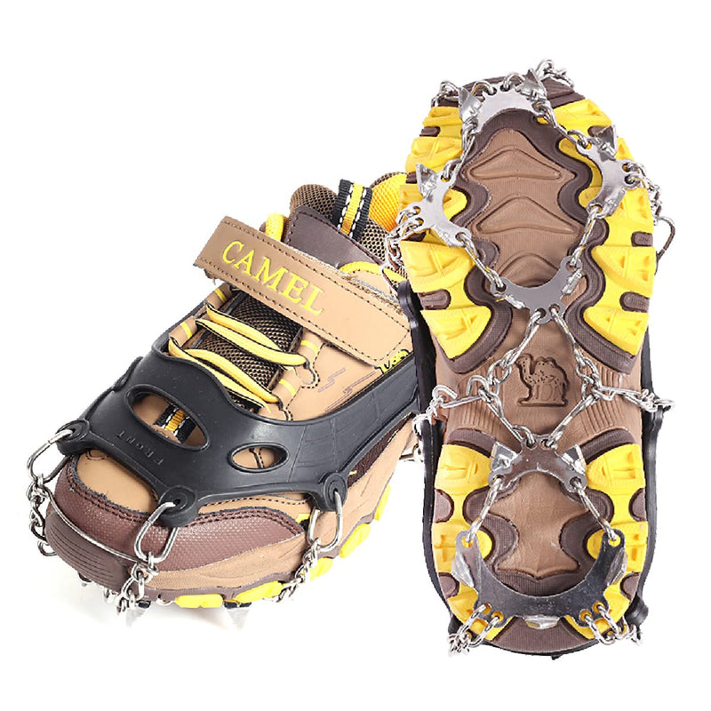 TRIWONDER Kids Crampons Ice Cleats Traction Snow Grips for Boots Shoes, Children 13 Stainless Steel Spikes for Hiking Fishing Walking Climbing Jogging Mountaineering Small - BeesActive Australia
