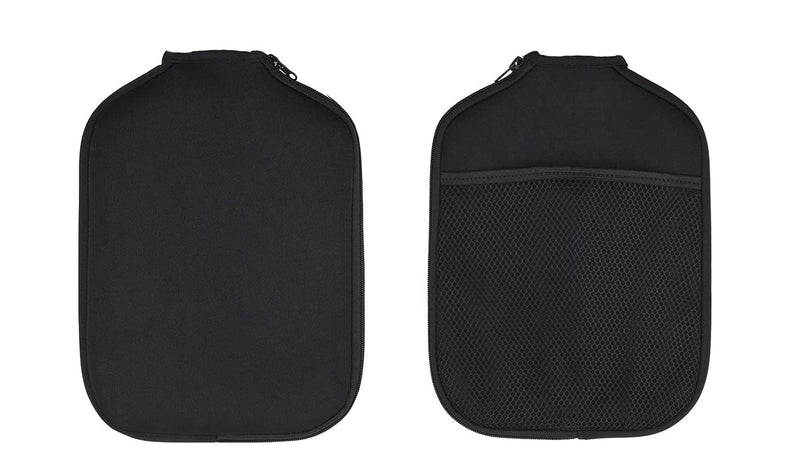 YTYKINOY Pack of 2 Neoprene Pickleball Paddle Cover Pickleball Racket Sleeve Black - BeesActive Australia
