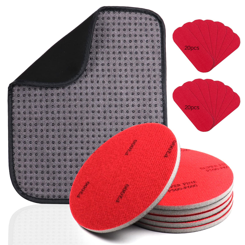 Bowling Ball Sanding Pad Set Includes 1 Microfiber Bowling Ball Towel, 6 Bowling Ball Cleaning Pad, and 40 Bowling Thumb Tapes. Resurfacing Polishing Cleaning Kit, Bowling Ball Spinner-db11 - BeesActive Australia