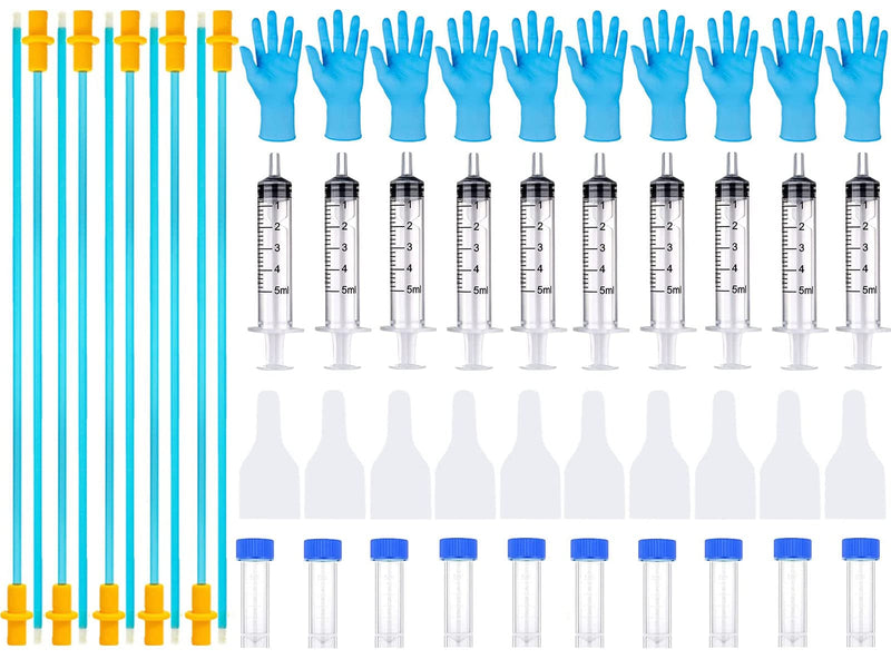 10 Set AI Artificial Insemination Dog Breeding Kit, Canine Breeding Kit, Dog Insemination Breeder Kit, Disposable Canine Artificial Insemination, Canine Breeding Supplies 11.8 inch,Medium Breeds - BeesActive Australia