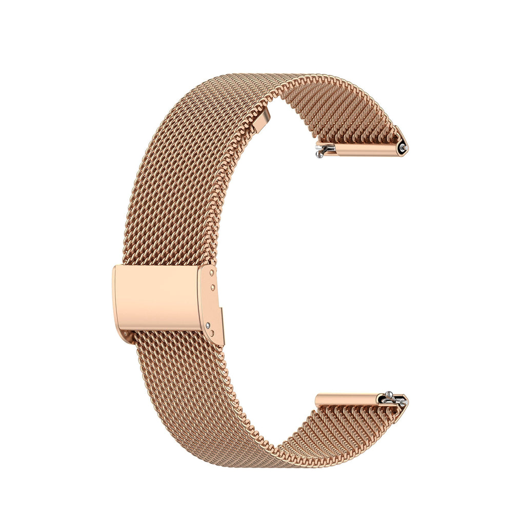 Metal Mesh Loop Straps Compatible with Letsfit EW1 Smart Watch Band, Stainless Steel Quick Release Replacment Bands for Letsfit EW1 Smartwatch (Rose Gold) Rose Gold - BeesActive Australia