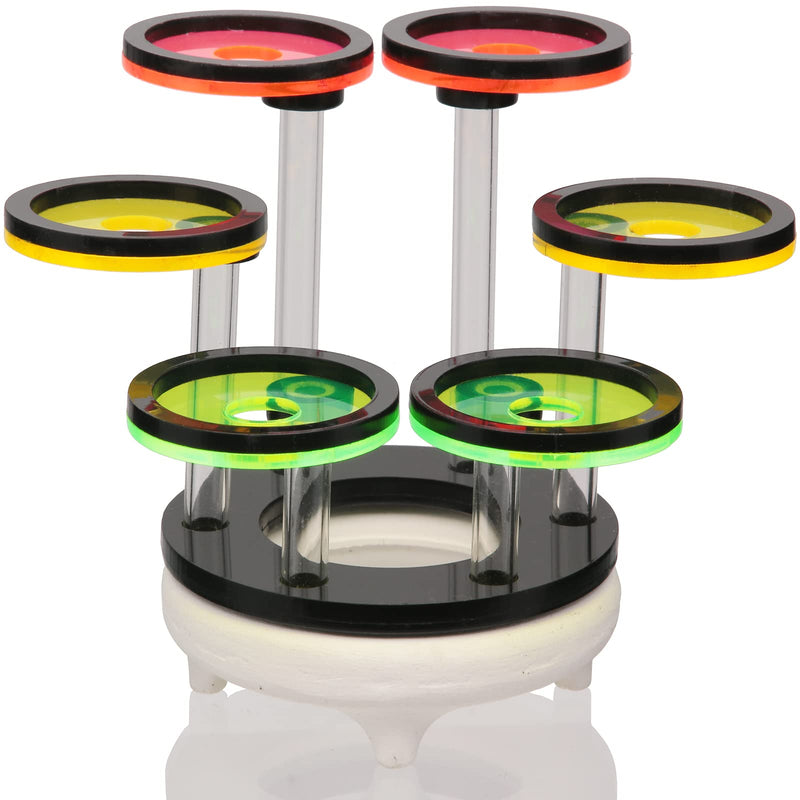 Coral Frag Rack Fluorescent Coral Frag Plug Sand Holder Marine Reef Aquarium Spare Parts Cultivating Live Cora (6 Plug) 6 Plug - BeesActive Australia