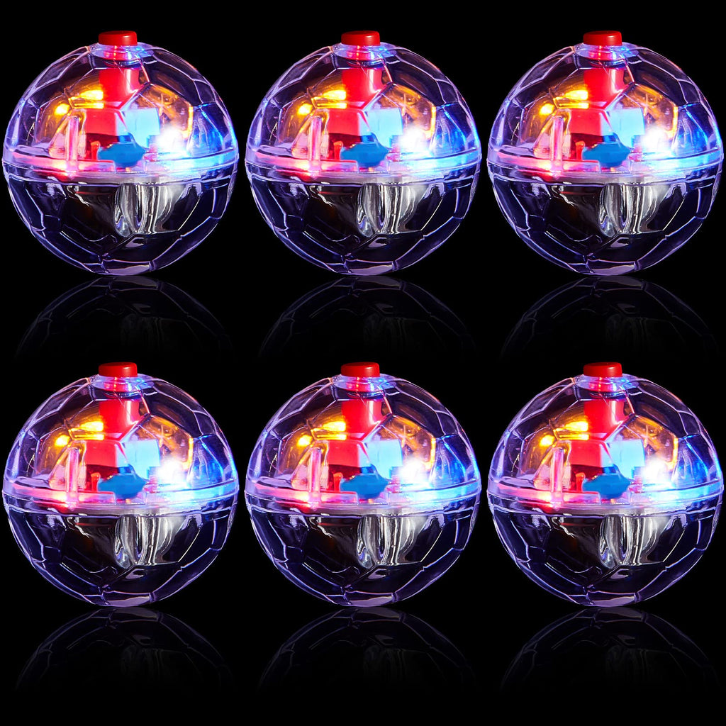 6 Pieces Ghost Hunting Cat Ball Activated Cat Toy Ball Motion LED Light Cat Balls Motion Cat Dog Interactive Toys Pet Glowing Mini Running Exercise Ball Toys for Animals Activity - BeesActive Australia