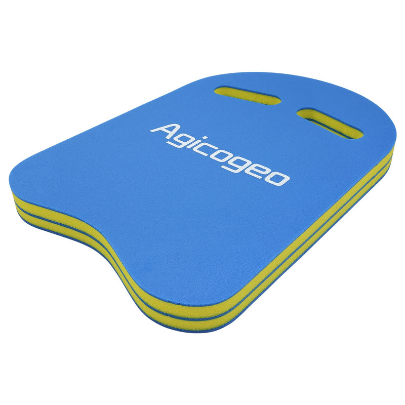 Agicogeo Swimming Training Kickboard for Adults, High Buoyancy Swim Kickboard for Kids, Swimming Class Pool Aids Float Equipment Blue - BeesActive Australia