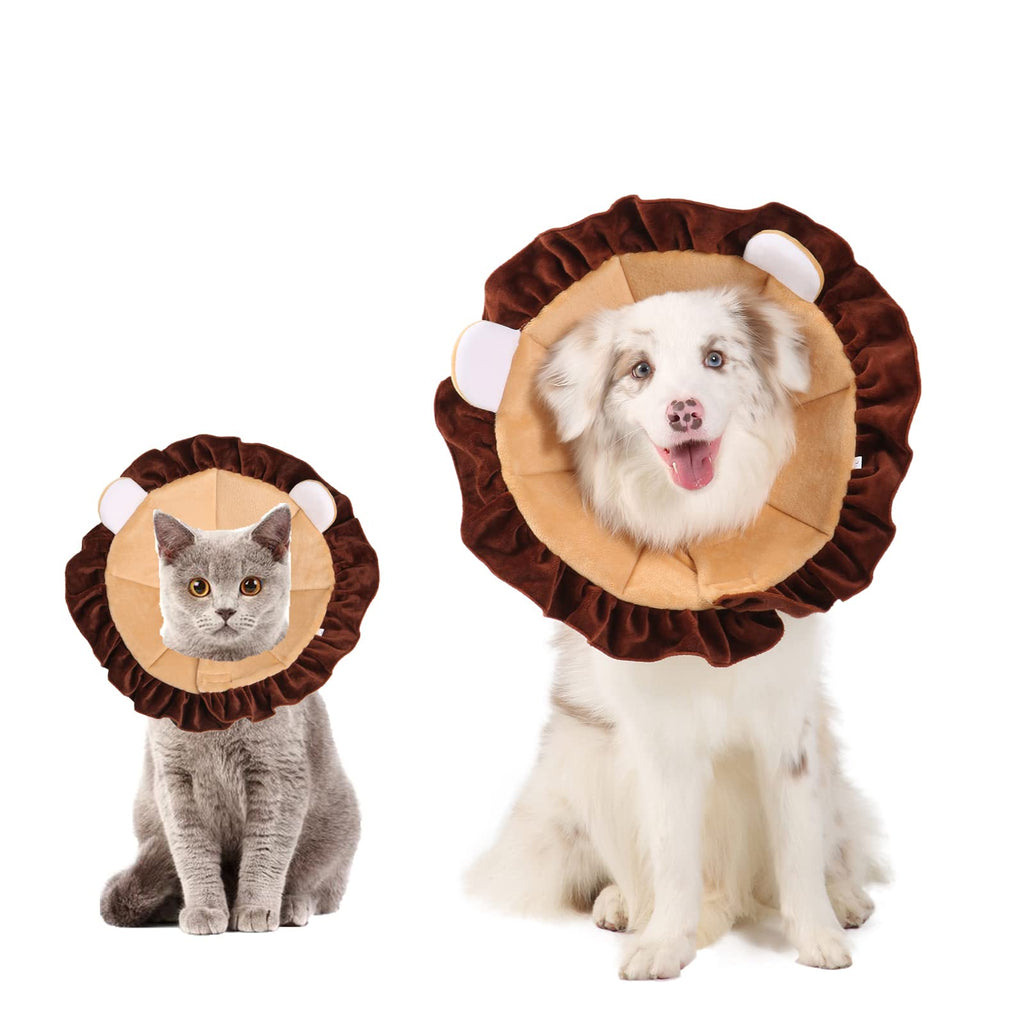 MBKET Dog Cat Cone Collar for After Surgery, Soft Pet Lion Recovery Collar, Protective Anti-Bite Lick Scratch Wound Healing Cone for Dogs and Cats Large - BeesActive Australia