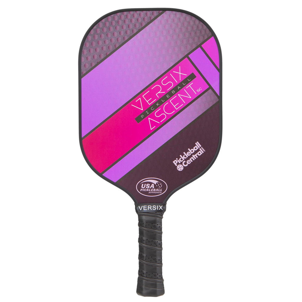 VERSIX Ascent 5C Pickleball Paddle, Graphite Face, 0.5 Inch Polypropylene Honeycomb Core, Balanced Control, Light Weight Purple - BeesActive Australia