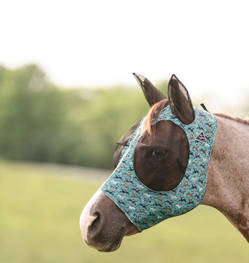 Professional's Choice CFM-22 Pattern Comfort Fit Fly Mask Ponytracks Horse - BeesActive Australia