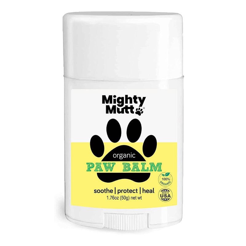 Mighty Mutt Dog Paw Balm | Organic, Natural and Healing | Lick Safe | Soothing Paw Pad Moisturizer | Dog Nose Balm and Paw Soother | 1.76 oz - BeesActive Australia