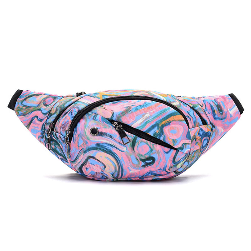 Fanny Pack for Men Women - Long Keeper Multifunction Waist Bag Water Resistant Chest Bag Adjustable Belt Walking Running (Purple) Purple - BeesActive Australia