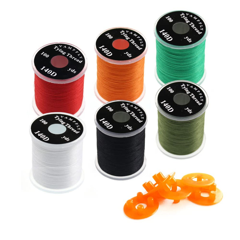 HERCULES Fly Tying Thread Kit, 140D Fly Tying Material Accessories Tie Dry Wet Flies Nymph Streamers, Elastic Fly Tying Wire 6 Colors - BeesActive Australia