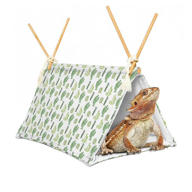 Bearded Dragon Tent Bed,Cactus Pattern Reptile Bearded Dragon cage/hides and Caves/Habitat Hideout… cactus - BeesActive Australia