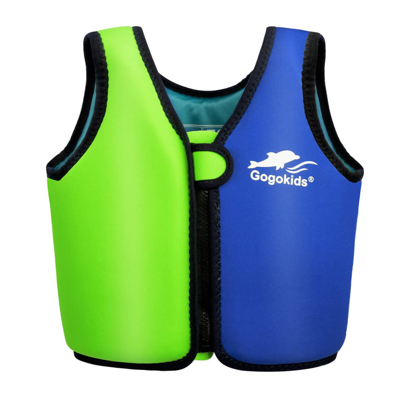 Vine Kids Swim Vest Toddler Learn-to-Swim Floatation Jackets Training Vest for Boys Girls (2-4 Years (Pack of 1), Blue and Green) 2-4 Years (Pack of 1) - BeesActive Australia
