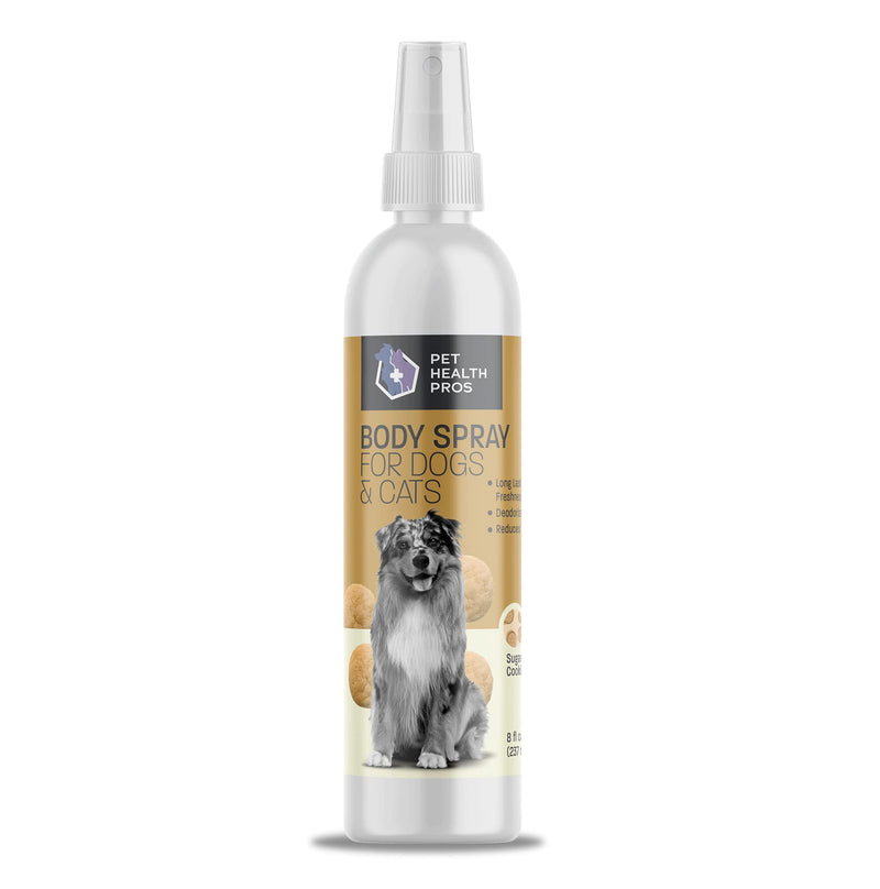 Pet Health Pros Dog Deodorizing Spray for Dogs and Cats - Dog Cologne Spray Long Lasting - Pet Cologne and Dog Spray Deodorizer Perfume - Dog Deodorizer for Smelly Dogs - 8 oz Sugar Cookie - BeesActive Australia