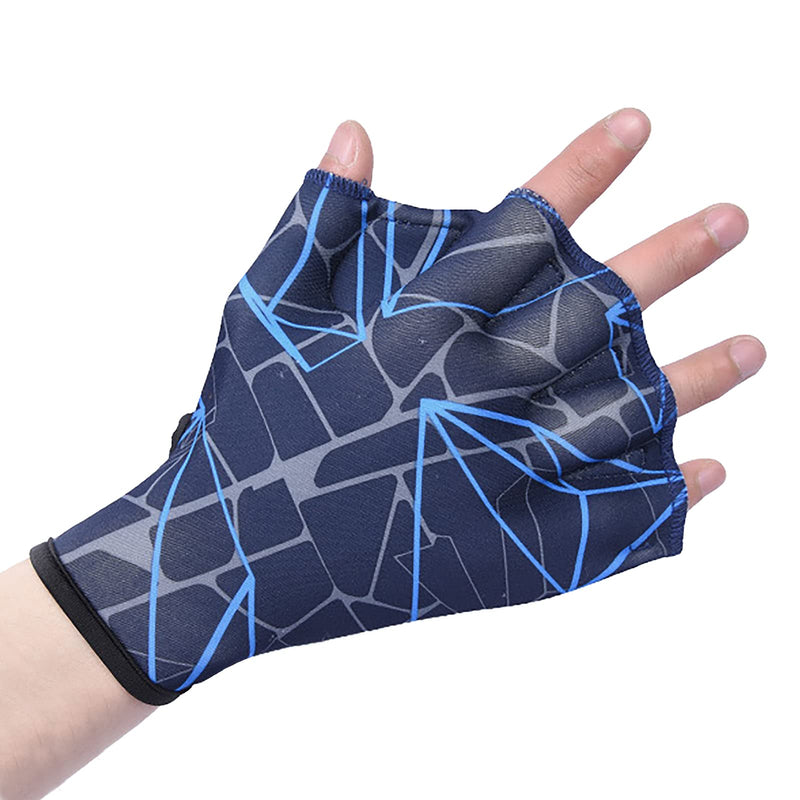 Aquatic Glove Open Finger Webbed Swimming Glove Elastic Nylon Water Training Paddle Adjustable Diving Hand Swim Gear Glove for Men Women Fitness Surfing Sport Hand Fin Diving Hand Web Equipment Medium - BeesActive Australia
