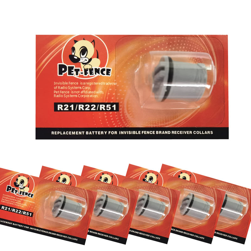 STRENG-CELL PET-Fence Dog Collar Batteries, Compatible with Invisible Fence Batteries, R21 R22 R51 Dog Collar Fence Battery, Latest Production Date(5 Pack) - BeesActive Australia