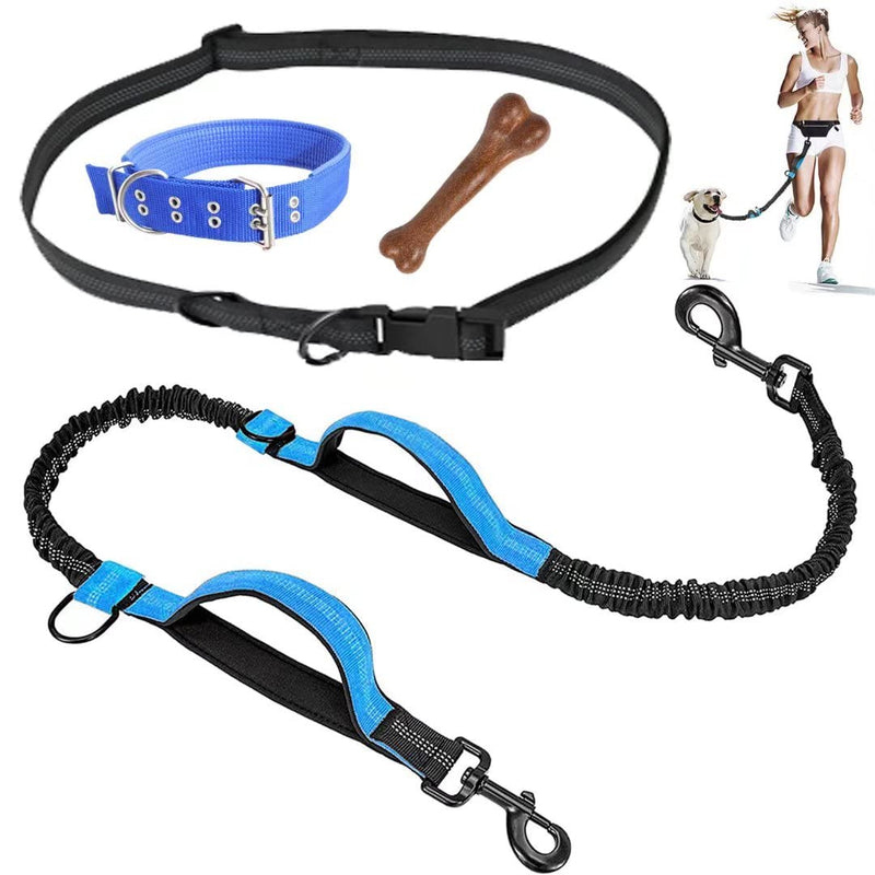 Hands Free Dog Leash with Waist Belt Leash for Dog Walking/Running, Hands Free Leash for Small/Medium/Large Dogs,Dog Bike Leash Retractable with 5ft to 8.3ft - BeesActive Australia