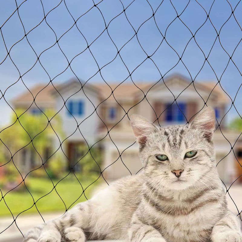 Cat Netting Cat Balcony Net 10 x 30 Feet Safety Netting Anti-Fall Netting Dog Fence Nets Nylon Deck Netting Pet Mesh Fence Child Safety Screen Protection for Balcony Window Stairs Railing - BeesActive Australia