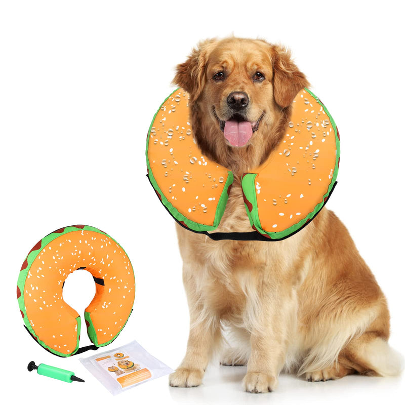 Recovery Collar for Dogs & Cats,Inflatable Dog Cone Collar, Protective Inflatable Collar for Dogs, Adjustable Pet Recovery Cone After Surgery,E-Collar Recovery Collar for Cats,Soft Dog Cone,Cute for Large Pets 1 - BeesActive Australia