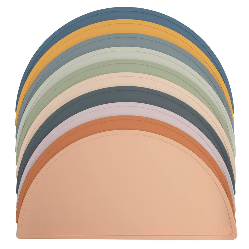 Silicone Pet Food Mat: Waterproof, Non-Slip, Raised Edges to Prevent Spills, Easy-to-Clean Flexible Tray for Dog Feeding and Water Bowls. Large, Cute, Modern Design. Blush - BeesActive Australia