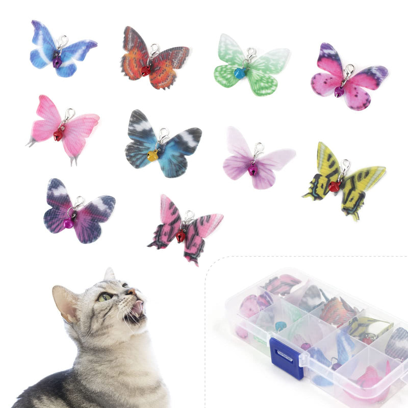 Cat Wand Toy Butterfly Replacements 10 PACK - BeesActive Australia