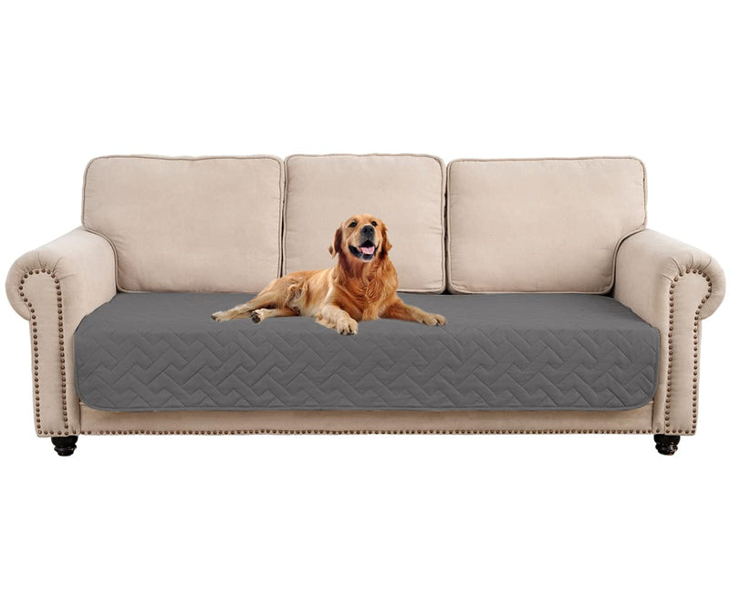 fuguitex Waterproof Dog Bed Cover Couch Cover for Pet Anti-Slip Blanket for Loveseat Sofa Recliner L-Shape Sofa Furniture Protrctor Cat Mat Pet Pad Dark Grey 30x75 Inch (Pack of 1) - BeesActive Australia
