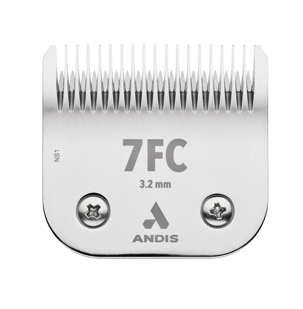 Andis 72600 UltraEdge Detachable Dog Clipper Blade - Constructed of Carbonized Steel, Specialized Hardening Process for Long Cutting Life - 1/8-Inch-Long Hair Cutting - Size-7FC, Chrome - BeesActive Australia