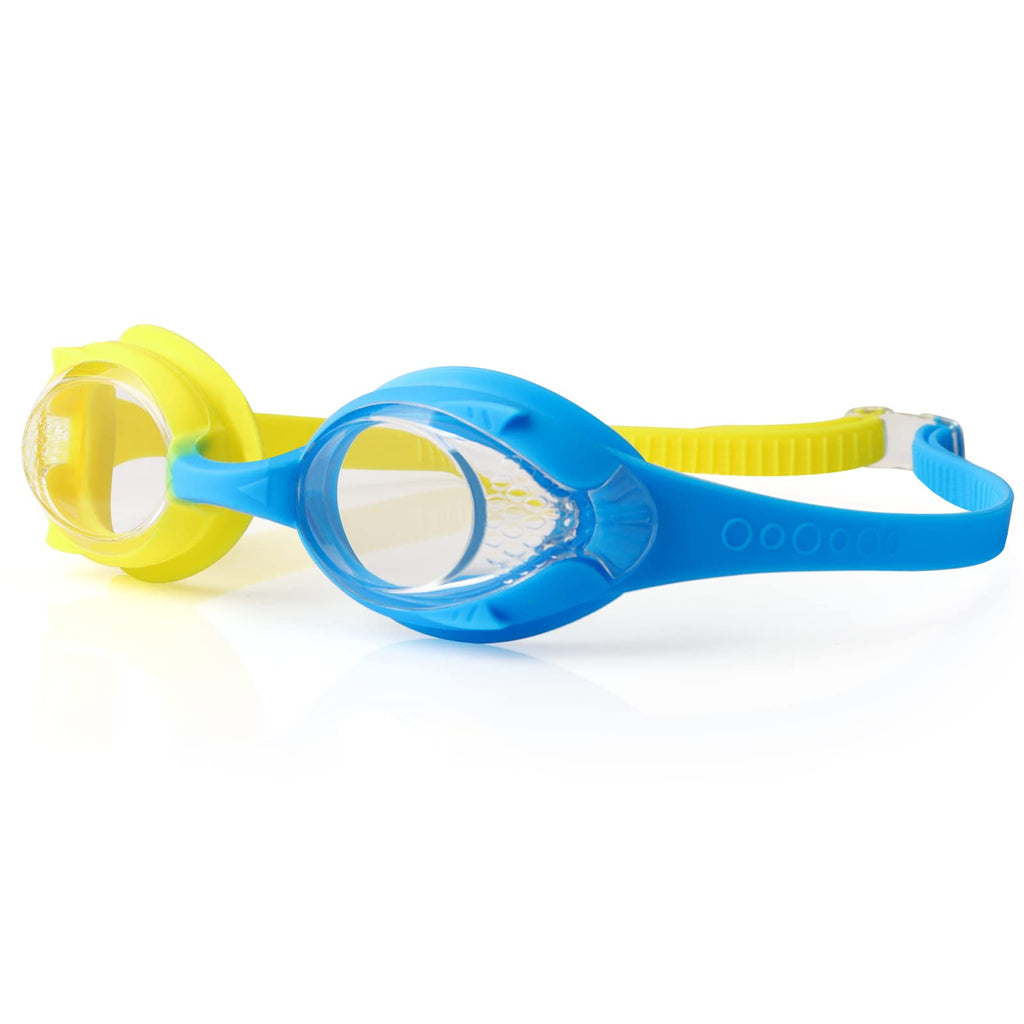 Kids Swim Goggles, Anti-Fog Child Swimming Pool Goggles, Waterproof Toddler Water Goggles for Girls Boys Age 3-12 Yellow - BeesActive Australia