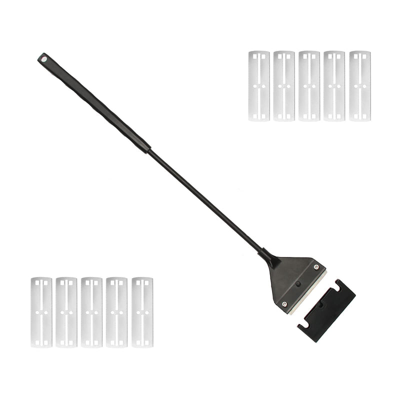 SWETOR Algae Scraper for Glass Aquarium,Fish Tank Scraper with 10 Replaceable Blades,Aquarium Cleaning Tools,Fish Tank Algae Scraper with Blade Safety Cover. 16.5 Inch - BeesActive Australia