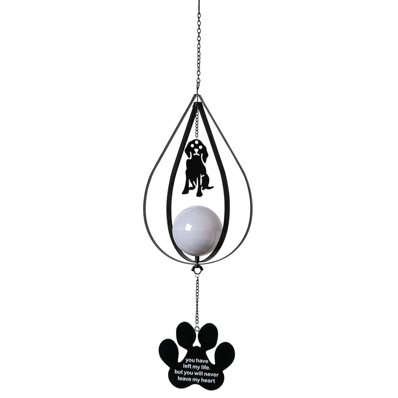 iHeartDogs Pet Memorial Wind Chime - Beautifully Crafted Dog Memorial Gifts - Pet Loss Gifts for Dogs & Cats Never Leave My Heart - Solar Light - BeesActive Australia