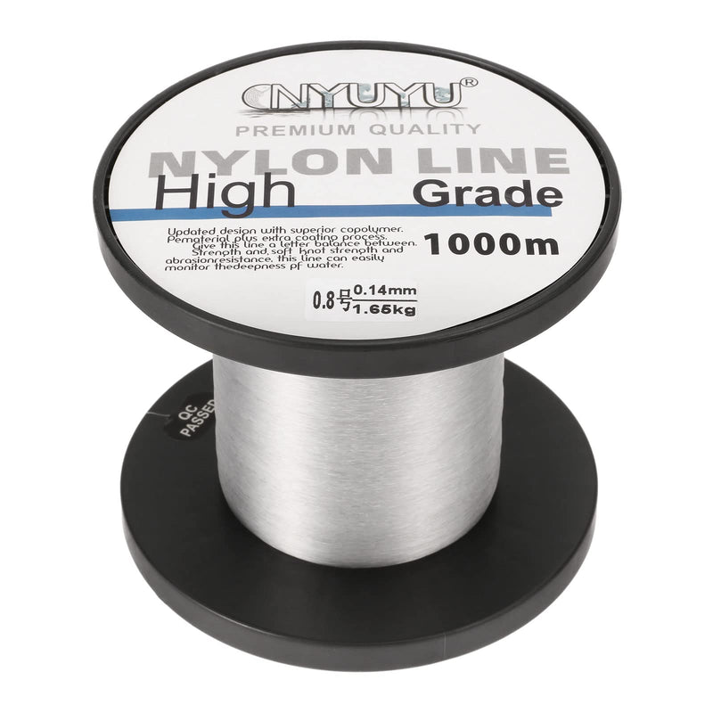 PATIKIL 3281FT/1094Yard 3lb Nylon Fishing Line, 0.8# Monofilament String Wire Fluorocarbon Coated for DIY Craft Hanging Decoration, Clear - BeesActive Australia