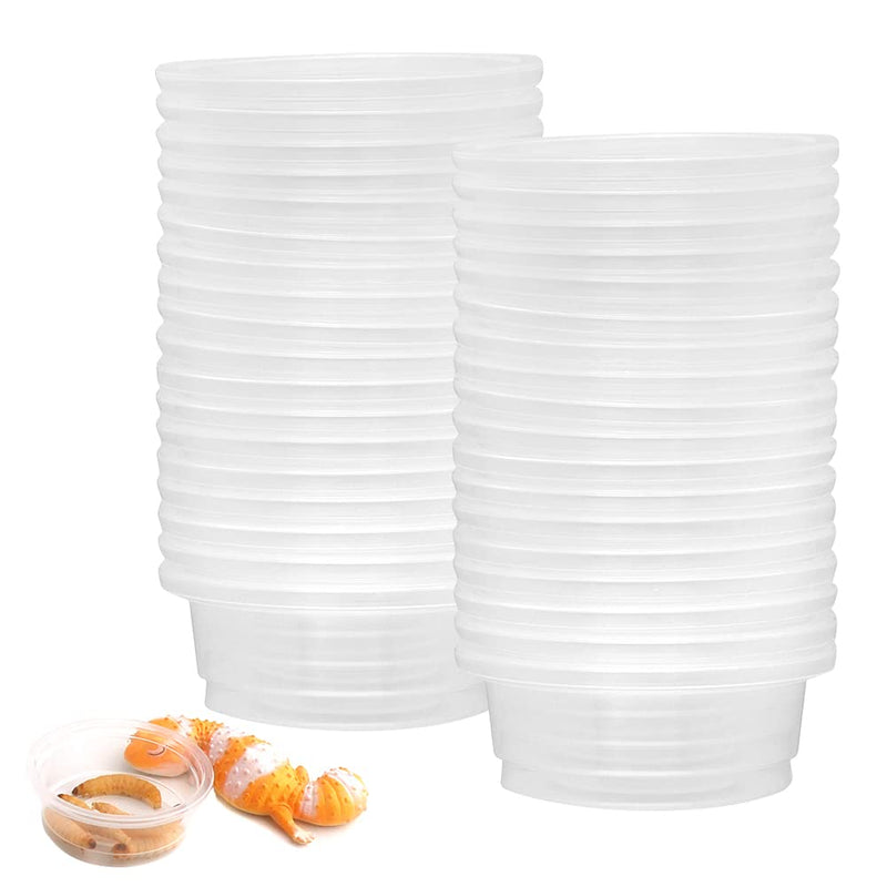 FinYii 100 Count Crested Gecko Food Cups, Reptile Leopard Gecko Feeding Ledge Replacement Cups - 0.5oz - BeesActive Australia