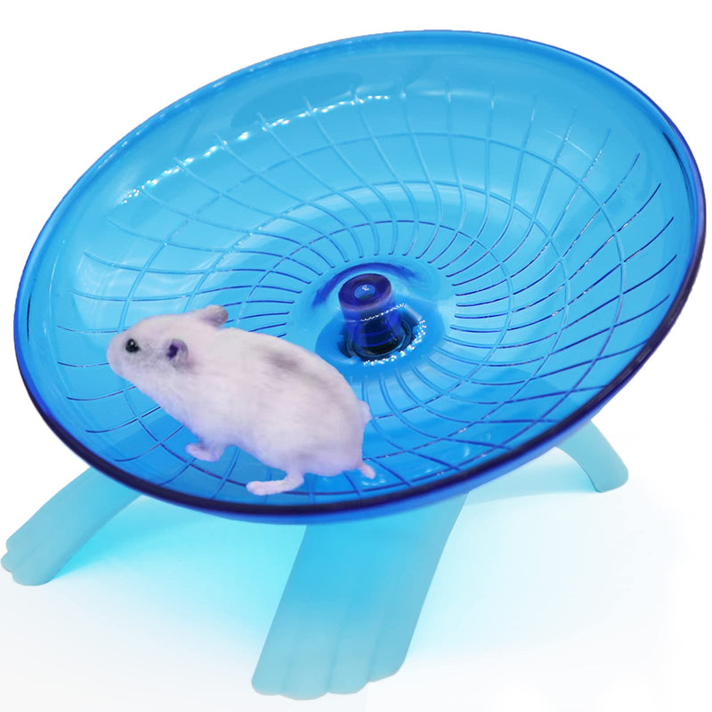 Wenriko Hamster Wheel, Hamster Flying Saucer Wheel, Hamster Exercise Wheel, Silent, Perfect Size, Super Quiet, Easy to Clean, for Dwarf Hamster, Syrian Hamster, Hermit Crab and Small Animal Blue - BeesActive Australia