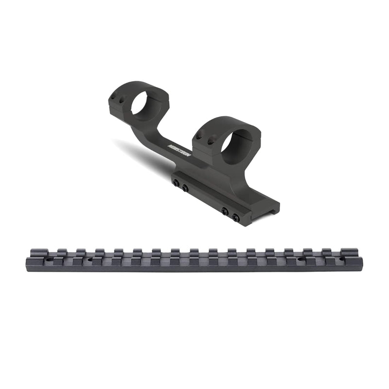 Monstrum Picatinny Rail Mount for Savage Axis | Pre 9/2021 | 20 MOA | Extended Length Offset Scope Mount | 30 mm Diameter | Bundle - BeesActive Australia