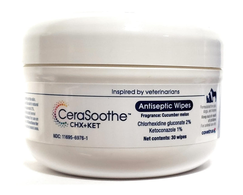 Covetrus CeraSoothe CHX+KET (Formerly Phytovet CK) Wipes 30 ct - BeesActive Australia