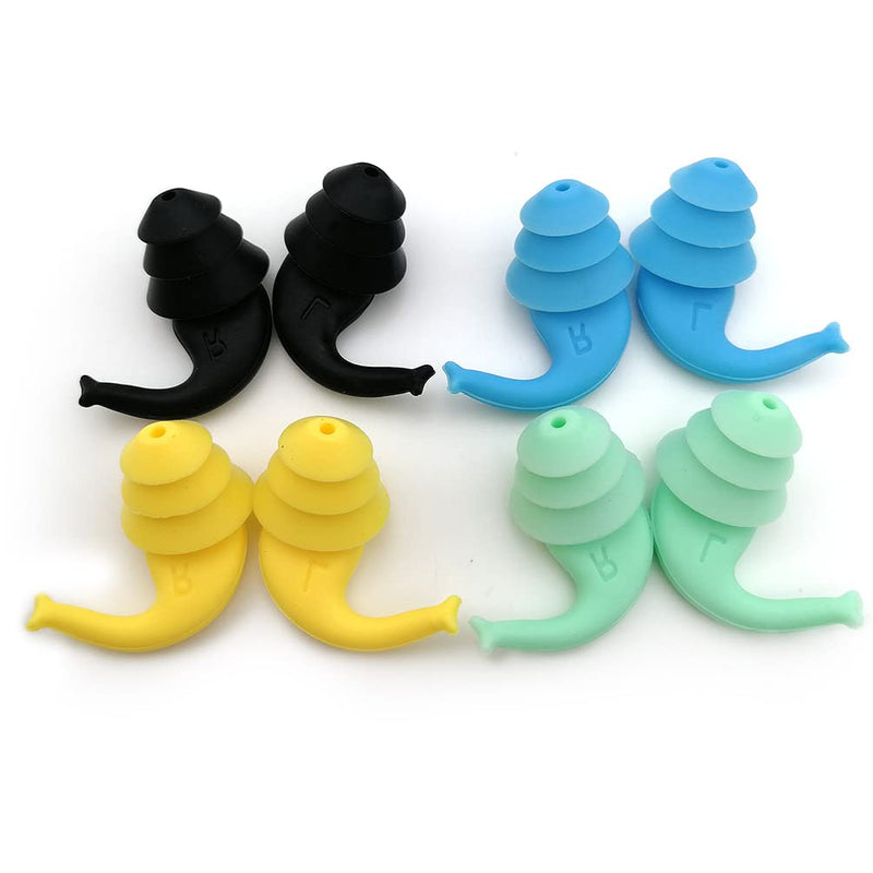 4 Pairs Zooshine Swimming Ear Plug Updated Swimming Earplug More Stable in Ear Protect Your Ear in Water Sports - BeesActive Australia