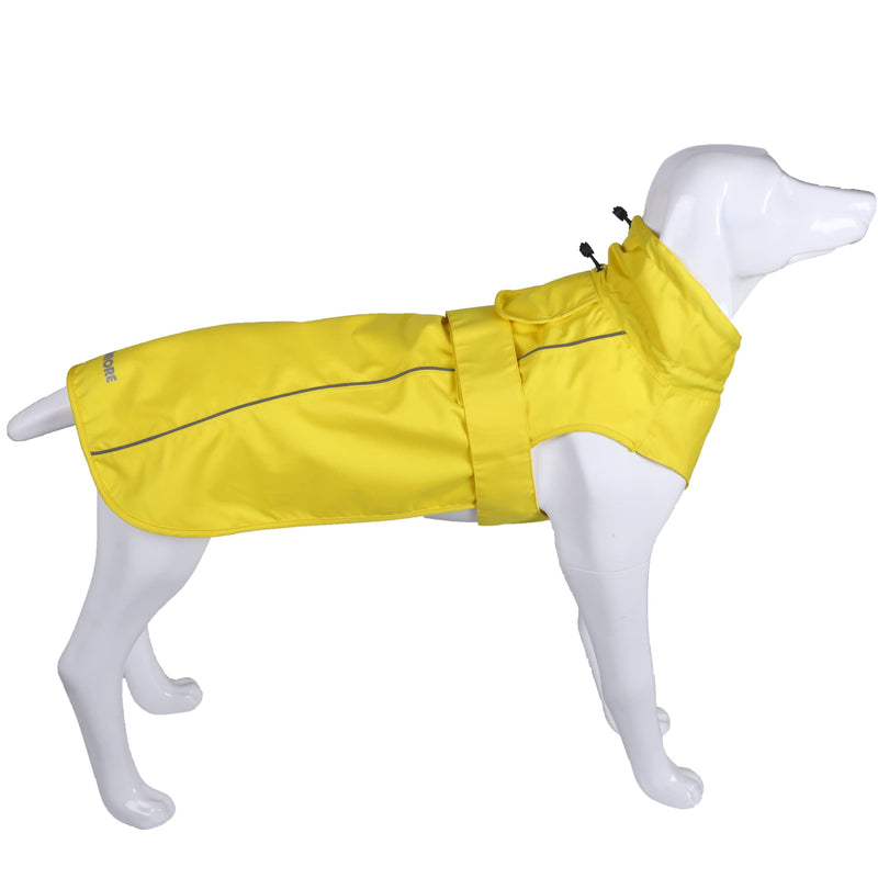 Adjustable Waterproof Dog Raincoat for Dogs,Lightweight Pet Rain Jacket Puppy Clothes with Reflective Strip for Small Medium Large Dogs Yellow - BeesActive Australia