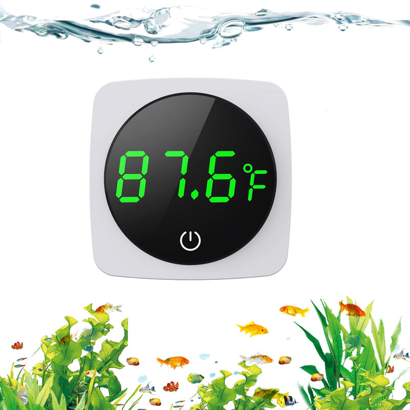 Digital Aquarium Thermometer, PAIZOO LED Display Thermometer for Aquarium Fish Tank, High Accurate to ±0.9°F, Touch & Sleep Mode, Thermometer with Temperature Sensor on The Back for Fish, Turtles - BeesActive Australia