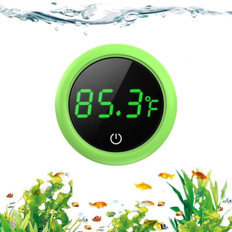 LED Aquarium Thermometer, PAIZOO 5S Refresh Speed Touch Screen Fish Tank Accurate Temperature Sensor, Wide Range of Displayed, Energy-Saving & Stick-on Thermometer for Aquariums, Glass Containers - BeesActive Australia