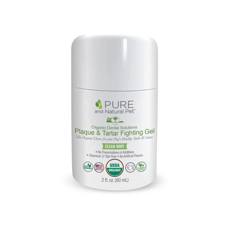 Pure and Natural Pet USDA Certified Organic Plaque & Tartar Fighting Gel (Clean Mint) (PN816) - BeesActive Australia