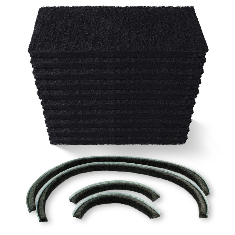 PET STANDARD Replacement Carbon Filters & 1 Replacement Seal Strip Set Compatible with Litter-Robot 3® Self-Cleaning Cat Litter Box, Pack of 10 - BeesActive Australia