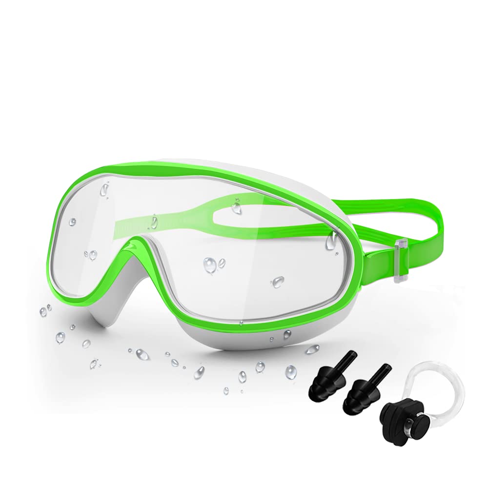 Sinca Swimming Goggles Swim Goggles No Leaking Anti Fog UV Protection 180° Ultra Wide Vision for for Kids Children White - BeesActive Australia