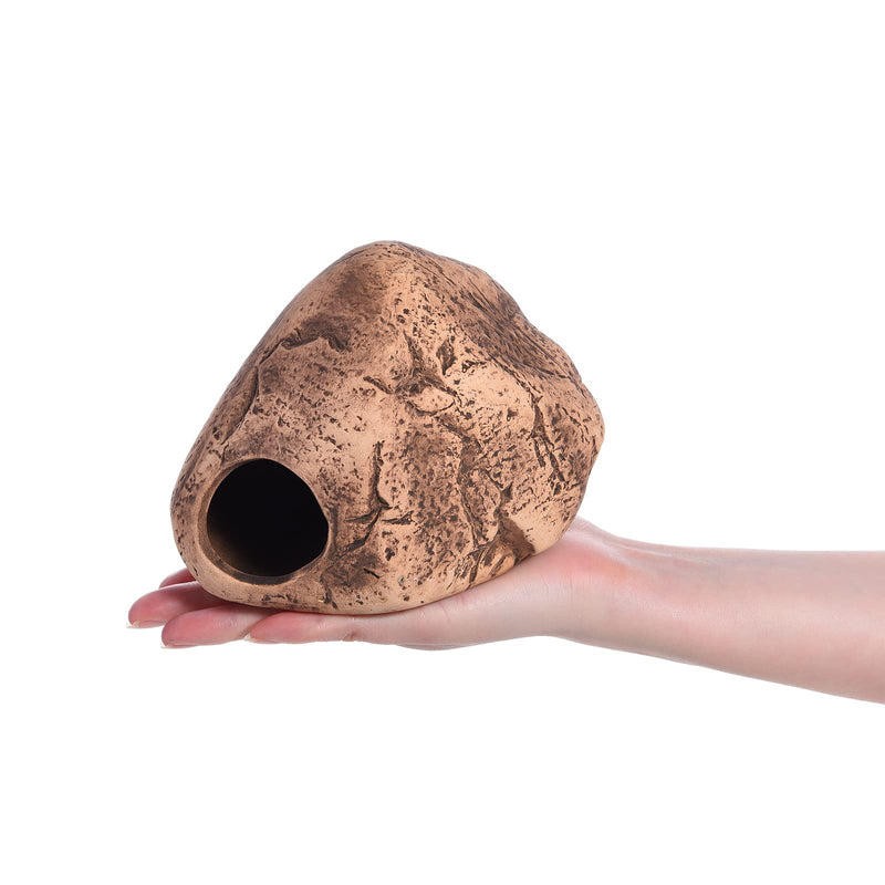 Aquarium Decoration Hideaway Rock Cave for Betta Shrimp Cichlid Hiding Breeding Spawning (Smooth Boulder L) Smooth Boulder L - BeesActive Australia